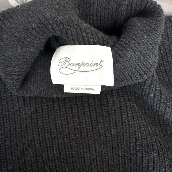 Bonpoint 100% Wool Sleeveless Turtleneck Sweater - Picture 5 of 10